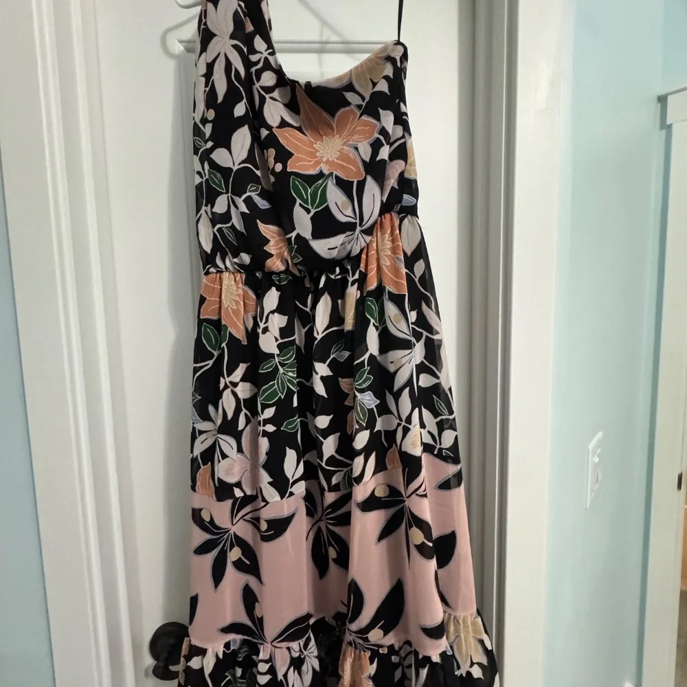 Floral Chiffon Midi Size Large - Picture 4 of 6